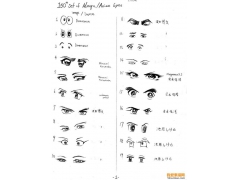 150種漫畫(huà)眼睛的畫(huà)法大全