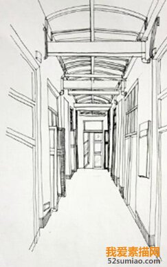 建筑素描的透視規(guī)律及主要構圖方法
