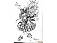 素描守護(hù)甜心圖片欣賞