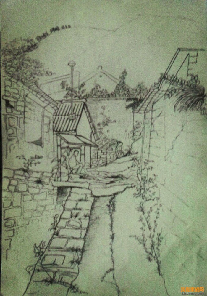 鉛筆素描風景畫是對于鉛筆素描的質樸加以肯 定，然而對于素描鉛筆的運用技巧和方法有很多。 首要的是需要了解素描鉛筆產生及素描鉛筆運用的 方法，對于在繪畫的過程中各種基本知識更是需要 掌握的，不能急于求成，更不能過于心切。繪畫是 一個經驗積累的過程，熟練掌握繪畫手段就能心想 手到；如果沒有堅實的基礎功底那么如何談提升 呢?為此，本文介紹一些有關繪畫基礎和繪畫技巧 方面的知識。 一、鉛筆素描的起源 1．繪畫鉛筆的產生 l 7世紀西歐才止式用鉛筆進行鉛筆素描風景畫，因為以石墨為內芯的鉛筆無論從硬度到對線條 的處理都具有其他類型的筆無法比擬的優(yōu)勢。然而 最初鉛筆并沒有用于繪畫素描風景畫上，‘E：frl大多 是完成一些草圖繪畫方面的丁作，因為那時候的鉛筆硬度滿足不了繪畫的要求。 2．繪畫鉛筆產生對于鉛筆素描的影響 18世紀一位叫一當的發(fā)明家，他把石墨和黏土 的混合，達到了一定標準，從此繪畫鉛筆產生廠。 它們在繪畫界被推崇到了相當高的地位，許多流派 的大師都運用繪畫鉛筆完成了不朽的鉛筆素描畫。 在繪畫界繪畫鉛筆的發(fā)明是一個質的飛躍，然而如 何更好地運用繪畫鉛筆描繪出精彩的畫面則是需要 作畫者量的積累。 二、鉛筆素描風景畫的藝術性 1．繪畫的語言性、表達性 Sketch，素描。素描，顧名思義，是用簡單的 顏色對被畫對象的形態(tài)、輪廓、體積、結構、質感 的基本描繪。然而素描并不是簡單的線條疊加，而 是簡潔的線條構成的一幅完整的作品。 素描起源于15世紀歐洲文藝復興時期，人們在 素描繪畫中發(fā)現素描的魅力所在，然而素描也是人 類歷史上最早的繪畫藝術形式，也是最美好的人類 藝術的語言。素描的種類包括很多，它不單單是鉛 筆繪畫，還包括所有用單一顏色繪畫的形式。以我 的觀點來看，素描并不是注意那些許多外在的色彩 以及繪畫總體的繪畫形式，素描最主要的是被畫物 體的神態(tài)和造型。一幅畫，沒有絢麗的顏色，沒有 過多的修飾物，那么用什么來傳達繪畫者的語言 呢?那就是神態(tài)。神態(tài)就像一幅畫的靈魂，靈魂是 牽引整幅畫成敗的關鍵。如果一幅畫構圖完整，線 條規(guī)整，只有神態(tài)沒有完全表達意圖，誰能晚這是 一幅完美的畫?這就是我想說的繪畫語言。 有許多名畫也許人們并不能讀懂它91、在的塑 形，但是有時卻能看懂內在神態(tài)。神態(tài)是一種抽象 的所在，更是無法用幾個簡單的文字能描繪的。繪 畫的語言性、表達性的特點就在于此。當一幅畫畫 到了極點，你會覺得語言是蒼白的，所有的表達也 是多余的，這可能就是所謂的“只可意會不可言傳” 的意境吧。也許是寥寥幾筆的線條就會傳達出不一 樣的信息。同樣是線條，同樣的顏色，作品其中的 意味卻是完全不同的。 2．素描形體塑造 素描的形態(tài)對于被畫物來講就是最關鍵的因 素，也是為了接下來的繪畫的基礎，如果沒有一個 好的造型就不會有一個完整的圖畫。神態(tài)很重要， 塑形貝|J與神態(tài)旗鼓相當的重要。一個好的形態(tài)會使 觀察者更加愿意進一步地欣賞作品，以至體會作畫 人的心態(tài)。素描造型最基本的方面無外乎點、線、 面、立體效果、色彩飽和程度等，當自如地把握這 些方面的時候，素描的造型就會更加干凈，給人一 種清晰的感覺。線條的走向，以及線條的緊密都會 影響整個繪畫的塑形。因此素描的形體塑造是相當 重要的方面。素描的形體塑造對整個繪畫的影響是 非常大的，它會直接影響到素描的整體形象，對于 繪畫的整體性有很大的影響。俗話說，素描形象影 響素描神態(tài)，這就可見素描對于塑形是多么重要 了。 三、鉛筆素描風景畫的技巧與方法 1．素描畫前觀察以及線條排布 素描畫前觀察是學習素描的起點，無論學習什 么，繪畫也好，語言也好，所有學爿的前期準備都 是觀察。觀察能使你理解從什么角度畫畫是最佳狀 態(tài)，什么樣的表達方式是最佳詮釋。成語“胸有成 竹”就是繪畫前觀察的最佳狀態(tài)，畫前觀察是在內 心里給要畫的東西定位，在心里打下_r草稿。當提 起筆把心中的東西落實到紙上的時候就會比邊想邊 畫更具有整體性。在畫前還要做的準備就是練習線 條的排布，線條的排市決定素描繪畫的畫面質感。 在需要強調的地方線條要加密，使明暗對比強烈。 暗面、灰面以及亮面的表現都是靠逐個的線條排布 進行。畫線條一定要果斷，不能猶猶豫豫，那樣畫 出來的東西才i夠干凈，給人一種不夠果敢的感覺。 2．風景透視畫法 透視畫法是繪畫要具備的基本素養(yǎng)，不僅僅是 為了繪畫素描風景畫而作的準備。養(yǎng)成透視觀察的 思想，無論畫什么樣的事物，如果單純地為了畫畫 而畫畫，那樣的畫成形會有一種不接近現實的感 覺，不夠立體就是這種繪畫最大的表現。 透視畫法是繪畫的必修課，如果不會透視畫法 就沒法正確地塑形，有時候憑想象的繪畫不一定符 合正常的科學性。視覺效果是為了讓繪畫達到在人 眼看到的與繪畫成圖效果一致，然而想要達到最準 確的塑形是需要長期練習的。 3．運用明暗對比表現圖畫的飽滿 熟練地運用明暗間的對比也是繪畫的基本功 底，因為無論是素描還是其他繪畫，只要是繪畫就 要有明暗。明暗是生活中正常的視覺效果以及生活 現象，如果沒有明暗對比就不會有整幅畫的立體效 果。立體的效果和透視畫法是相輔相成的，然而明 暗對比是透視效果的延伸。對于素描風景畫因為本 身顏色較為單一，如果不能熟練地運用明暗對比的 效果就很難使畫面真實。 繪畫者在作畫中很難把握神態(tài)處理，但是對于 簡蕈的明暗之間的對比就會更得心應手些。神態(tài)把 握是在所有繪畫基礎上的另一方面的提升，然而如 果沒有良好的基礎神態(tài)也無從表現。就像建一座城 堡，地基根本就沒有打好，然后就開始粉飾大城堡， 91、表再怎么花哨它都是個殘次品，一陣風吹雨打就 會使城堡毀于一旦。因此，所有基本的技巧都已經 掌握后再考慮接下來的每一步。 4．鉛筆間的調換對于素描風景畫的影響 鉛筆間的調換是對于明暗的補充，有人這樣 晚，“高手只用2B鉛筆就能畫出完美的作品”，我 有些不明白這句話的意思。這句話是為了證明只有 2B鉛筆作畫的人是高手呢?還是證明運用鉛筆調 換的人／fi是高手呢?其實在繪畫中，繪畫者完成一 幅完美的作品才是最終的目標，因此我認為運用鉛 筆的B數之間的轉換也并不是什么不對的事情。 關于鉛筆素描風景畫只談理論是遠遠不夠的， 俗話說：“光說不練假把式?！痹谒囆g方面天才是有 的，但是多數的天才也是經過長年累月的練習積累 而成的，所以，在懂得運用技巧的同時還要不斷地 努力練習。
