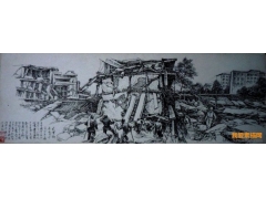 地震高清素描圖片欣賞