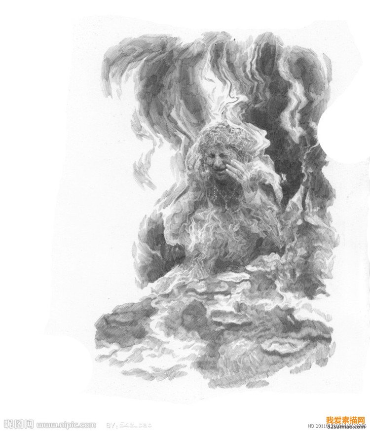 經(jīng)典場(chǎng)景素描作品 - 石墨閣 - 石墨閣