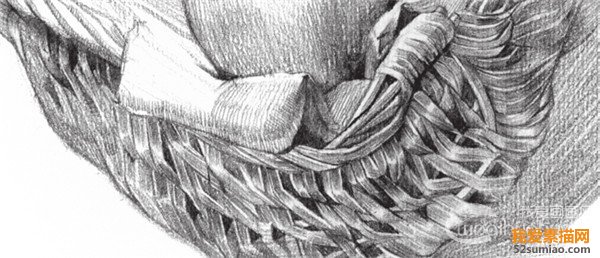 素描蘋(píng)果籃
