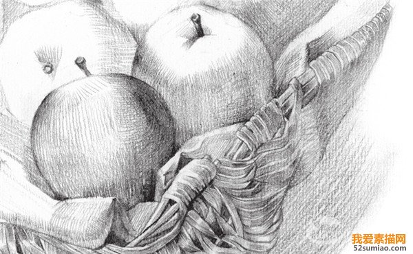 素描蘋(píng)果步驟