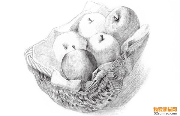 素描蘋(píng)果明暗關(guān)系