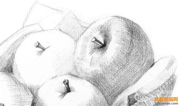 素描蘋(píng)果籃