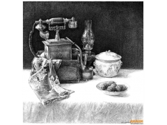鋼筆畫大師徐亞華精美寫實美術(shù)作品欣賞