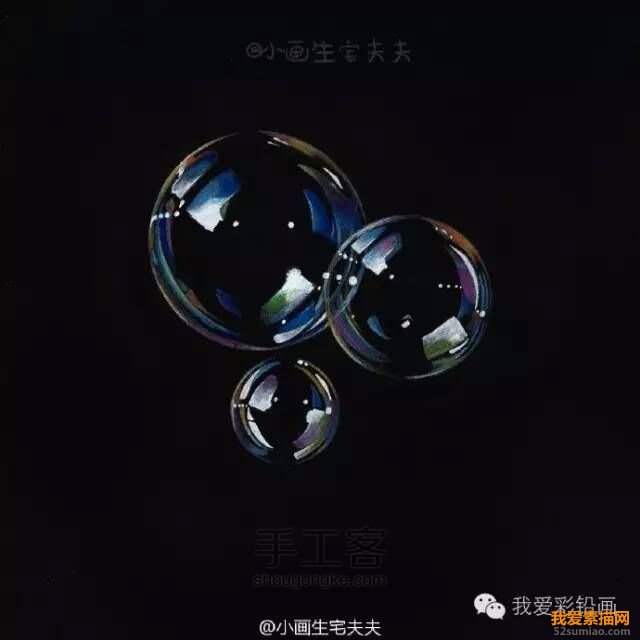 彩鉛手繪的泡泡(＞ڡ＜)【轉(zhuǎn)】 第8步