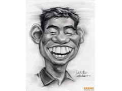 開懷大笑：素描明星肖像漫畫！
