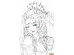 色調(diào)統(tǒng)一的古風(fēng)素描水彩畫，真的是太唯美了